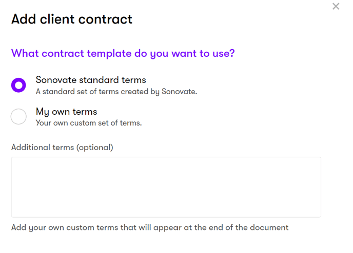 Contracts terms