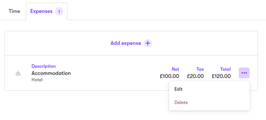 WA expenses added